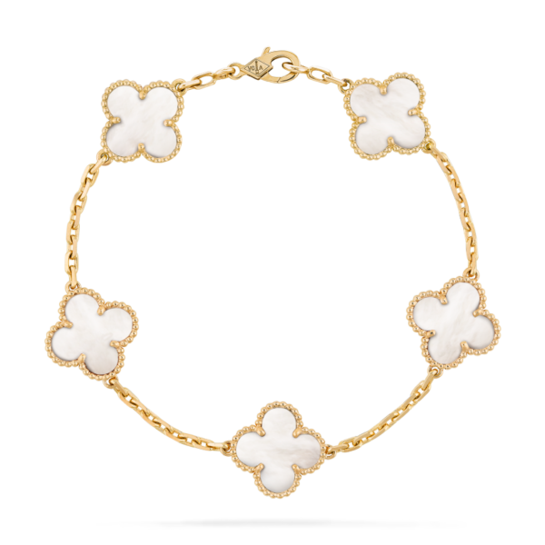 VAN CLEEF Vintage Alhambra bracelet, 5 motifs