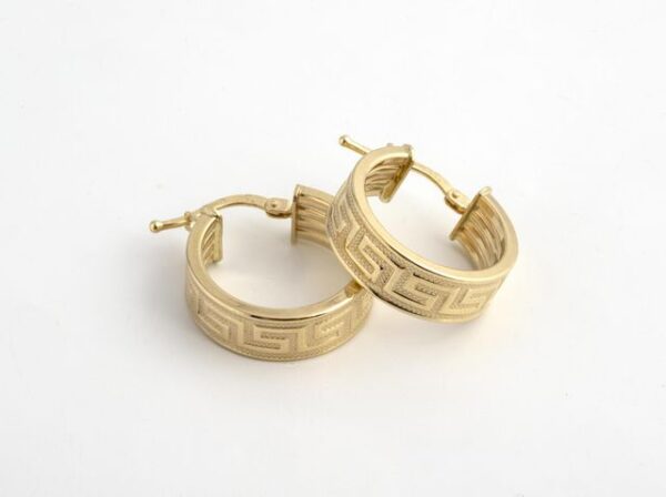 The greek key thick earrings - Image 2