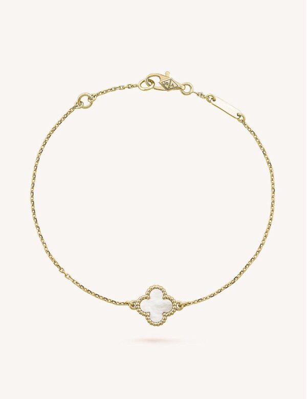 Sweet Alhambra gold and mother of pearl bracelet - Image 2